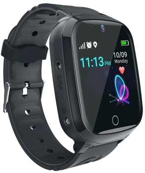 Дитячий телефон-годинник з GPS-трекером GOGPS ME K17 Black (K17BK)
