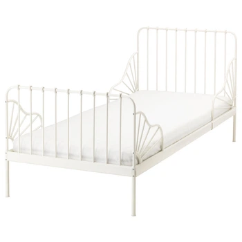 Раздвижная кровать с реечным дном IKEA МИННЕН, белый, 80x200 см, 291.239.58