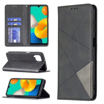 Чехол-книжка с кармашками UniCase Geometric Pattern для Samsung Galaxy M32 (M325) - Black