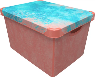 Контейнер для зберігання з кришкою Qutu Style Box Coral 20 л (STYLE BOX з/кр. CORAL 20 л)