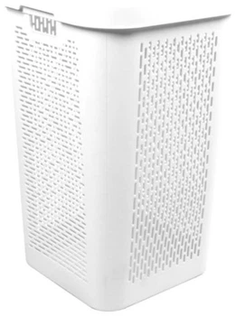 Кошик для білизни з кришкою Qutu Q-Basket White 66 л (Q-BASKET д/білизни з/кр. WHITE 66 л)