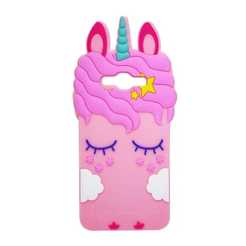 Чехол 3D Toy для Samsung Galaxy J5 2016 / J510 Бампер резиновый Единорог Rose
