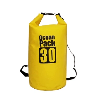 Водонепроницаемая сумка рюкзак гермомешок с шлейкой на плечо Ocean Pack 30 л Yellow (ER050350)