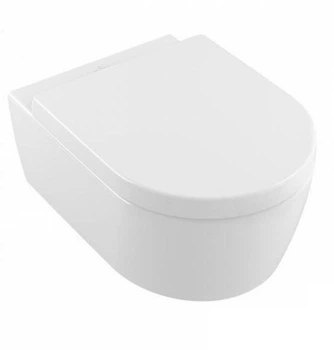Унітаз підвісний VILLEROY & BOCH Avento 370x530 мм + сидіння, White Alpin