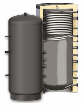 Буфер EA-10-750-X/Y 750 л - 1 теплообменник (без изоляции)