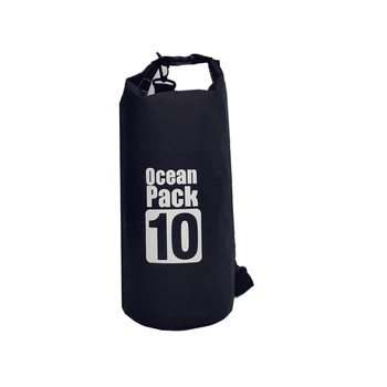 Водонепроницаемая сумка рюкзак гермомешок с шлейкой на плечо Ocean Pack 10 л Black (GP050355)