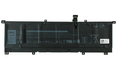 Батарея для ноутбука Dell XPS 15-9575 8N0T7, 75Wh (6254mAh), 6cell, 11.4V, Li-ion, черная,