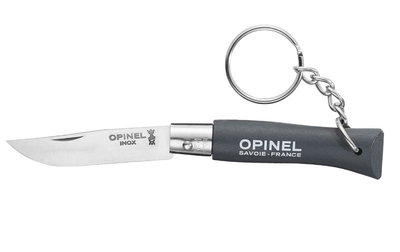 Нож-брелок Opinel №4 нерж-сталь Серый (1013-204.65.65)