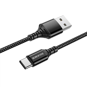 Кабель USB Borofone BX54, USB to Type-C, 2.4А, 1m, чорний