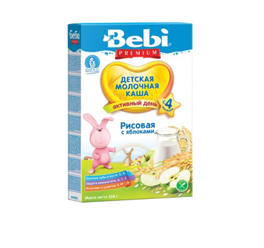 Молочна каша Bebi Premium 791594 рисова з яблуком (bc-345244)