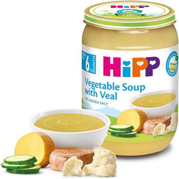 Упаковка HIPP Овочевий суп з куркою 190г (bc-344131)