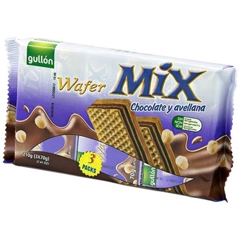 Вафлі Gullon Wafer MIX Сhoсolate-Avellana 210 г (0603)