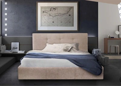 Кровать Manchester Comfort 120 х 190 см Мисти Mocco С подъемным механизмом и нишей для белья Мокко