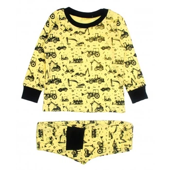 Пижама желтая Трактора MISHKA 1791 Размер 128