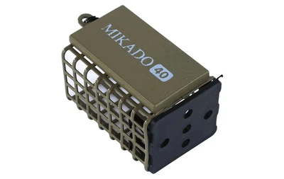 Годівниця Mikado фидерная квадратна з дном 40g 1шт оливка (AMKZ-02-40-CO)