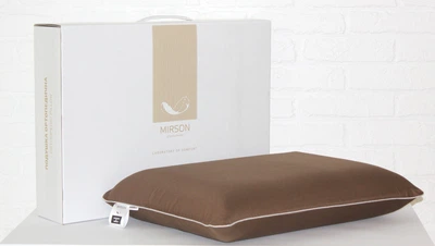 Подушка ортопедическая MirSon №7013 Elite Delicate Satin Cacao Women 59х43х10 (2200003399516)