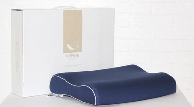 Подушка ортопедическая MirSon №7095 Elite Delicate Satin Ocean 58х40х10.5 (2200003400359)