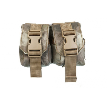 Гранатный подсумок двойной молле Pantac Molle Dual Fragment Grenade Pouch PH-C876, Cordura Dig.Conc.Syst. A-TACS AU