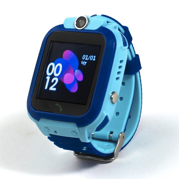 Детские смарт часы Jetix DF-22 Aqua / S12 GPS edition Голубые умные часы-телефон