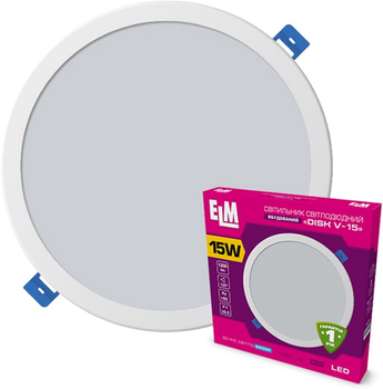 Потолочный светильник ELM Disk V 15W 6500K (26-0060)