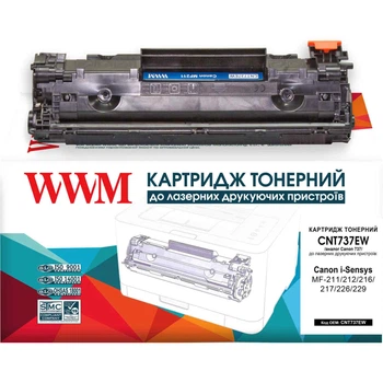Картридж для Canon i-Sensys MF-229DW WWM 737 Black CNT737EW