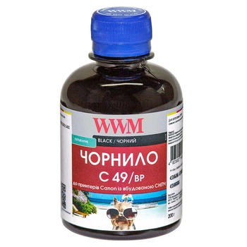 Чернила для Canon PIXMA G3410 WWM C49 Black 200г C49/BP