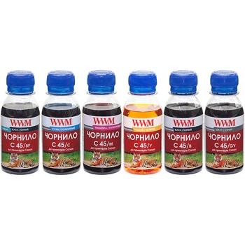 Чернила для Canon 451 CLI-451GY 6527B001 WWM C45 BP/B/GY/C/M/Y 6х100г C45SET-6
