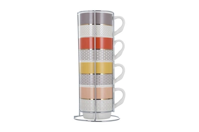 Набор чашек LIMITED EDITION TWINKLE 4х345 мл на мет.подст (B248-T2294)