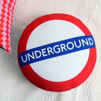 Подушка-пуфик круглая Underground 35х35х7,5 см