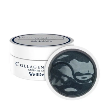 Лифтинг - патчи с морским коллагеном WELLDERMA Collagen Impact Sapphire Eye Mask 60 шт