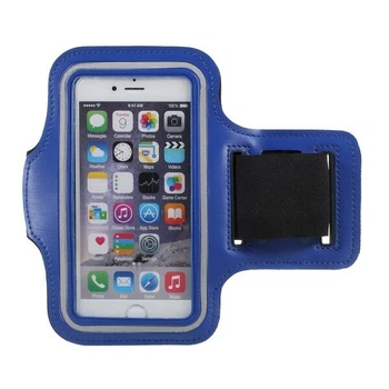 Чехол на руку Deexe Running Sports для смартфонов шириной до 67мм - Dark Blue