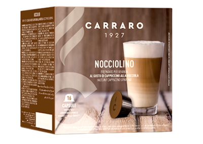 Кава в капсулах Carraro Dolce Gusto Nocciolino Hazelnut cappuccino 16 шт