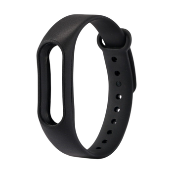 Силіконовий ремінець для Xiaomi Mi Band 2 Black