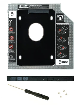 Адаптер DM 9.5 мм для підключення додаткового диска HDD/SSD 2.5" у відсік CD-приводу ноутбука (DW095S) (770008577)
