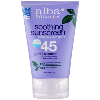 Успокаивающий солнцезащитный лосьон с лавандой Alba Botanica Soothing Sunscreen Lotion Pure Lavender 113 г SPF 45
