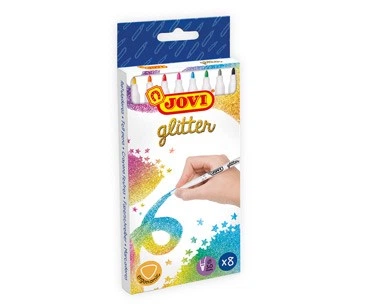Набор фломастеров с блестящими чернилами Jovi Glitter 8 цветов (1608G)