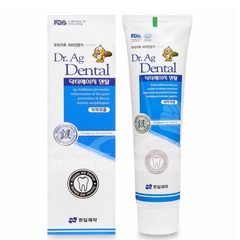 Зубная паста с серебром, мятой и бамбуковой солью Hanil Dr. Ag Dental Toothpaste 200 г