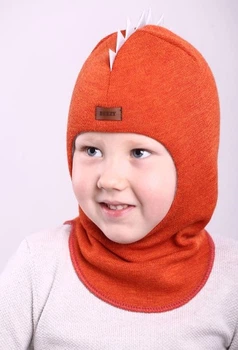 Зимова шапка шолом Beezy для хлопчика 1615-17-22 Дино нар. 2 (50-53 см)