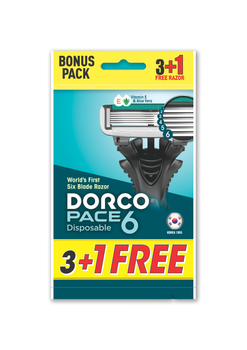 Dorco Бритва PACE 6 одноразова для чоловіків 6 ліз 4 шт (8801038591247)