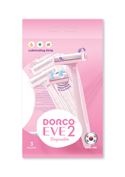 Dorco Бритва EVE одноразова для жінок з 2 лезами 3 шт (8801038594057)