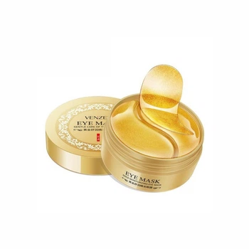 Гидрогелевые патчи для глаз с золотом и спирулиной Venzen Gold Moisturizing Eye Mask