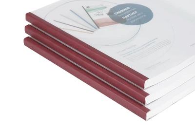 Термообложка пластиковая Crystal Flex Cover, A4, 40, бордовая (000016139)