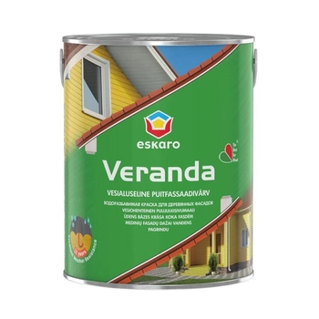 Масляно-акриловая краска для древесины Eskaro Veranda 2.85 л белая
