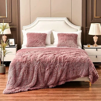 Плед Лиша Травка Bamboo Fiber Blanket 200X220см Темно-розовый