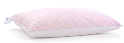 Подушка пуховая MirSon KARMEN №1806 "Bio-Pink" 90% Bio пух 60х60 см Низкая (2200003011944)