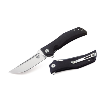Карманный туристический складной нож Bestech Knife Scimitar Black BG05A-1