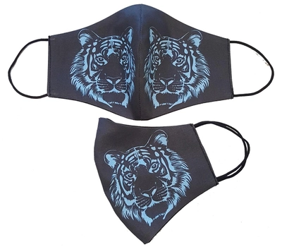 Защитная маска для лица Голубой тигр размер M