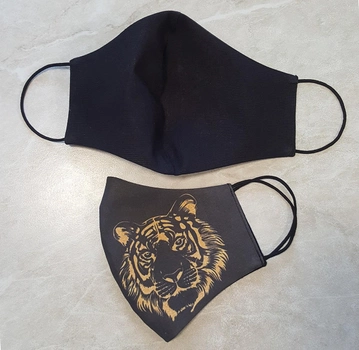 Захисна маска для обличчя Золотий тигр розмір L