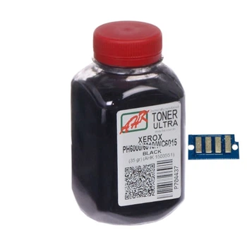 Тонер и Чип для Xerox WorkCentre 6015, 6015B, 6015N АНК Black 35г 1500255