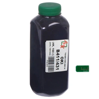 Тонер и Чип для OKI Black (44574705) АНК Black 160г 1401333